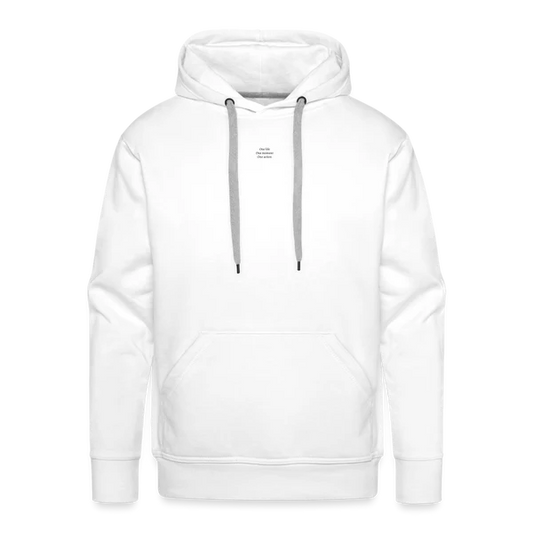 Sweat à capuche homme blanc